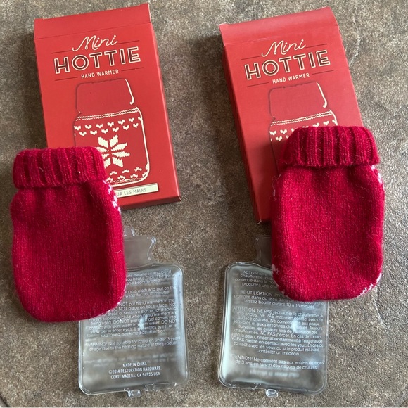 NEW IN BOX Unisex - (2) Restoration Hardware Mini Hand Warmers (2) Refills - Picture 4 of 12